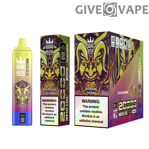 Bang Box 20000 Puffs 0% 2% 3% 5% Nikotinarm, wiederaufladbar, Großpackung, Einweg-Vape-Pen im Großhandel kaufen – GiveVape – 13