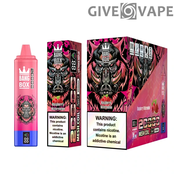 Bang Box 20000 Puffs 0% 2% 3% 5% Nikotinarm, wiederaufladbar, Großpackung, Einweg-Vape-Stift im Großhandel kaufen – GiveVape – 2
