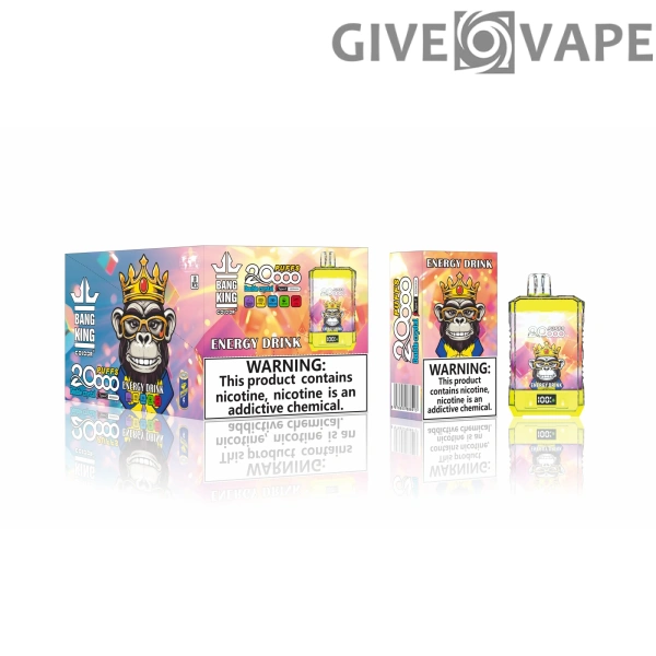 Bang King Double Crystal 20000 Puffs 0% 2% 3% 5% Nikotinarm, wiederaufladbar, Einweg-Vapes, Pen, Großpackung, Großhandel kaufen – GiveVape – 12