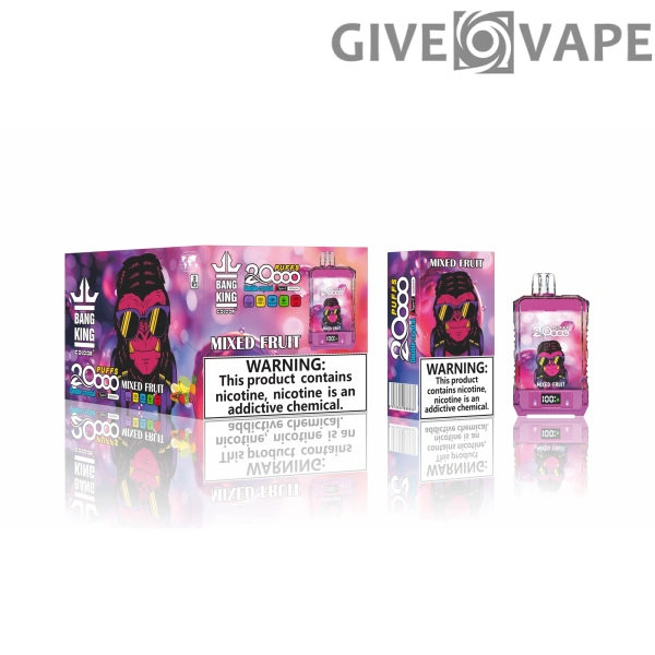 Bang King Double Crystal 20000 Puffs 0% 2% 3% 5% Nikotinarm, wiederaufladbar, Einweg-Vapes, Pen, Großpackung, Großhandel kaufen – GiveVape – 9