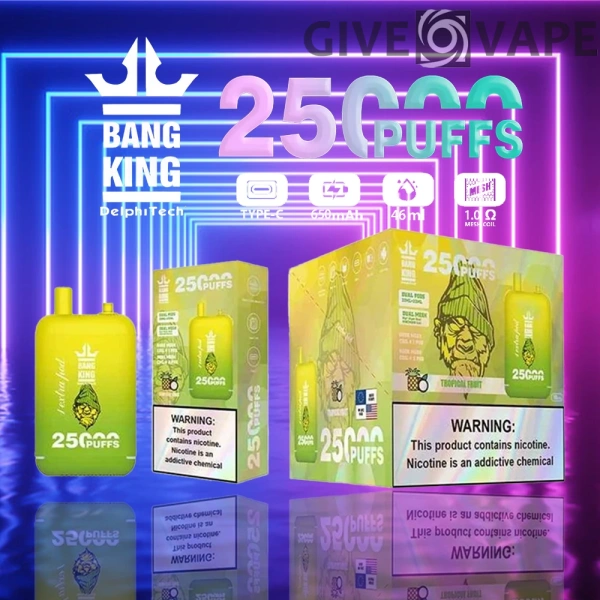 Bang King 25000 Puffs Dual Pods 0% 2% 3% 5% Nikotinarm, wiederaufladbar, Einweg-Vapes, Pen, Großpackung, Großhandel kaufen – GiveVape – 3