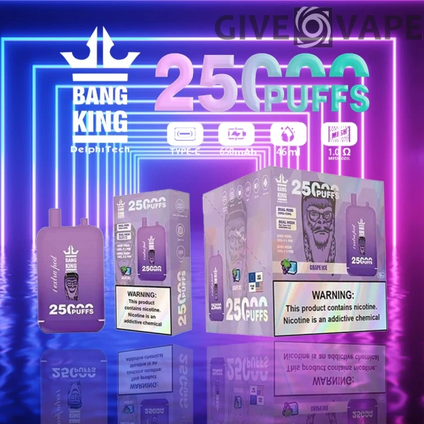 Bang King 25000 Puffs Dual Pods 0% 2% 3% 5% Nikotinarm, wiederaufladbar, Einweg-Vapes, Pen, Großpackung, Großhandel kaufen – GiveVape – 8