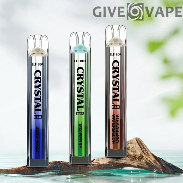 ELF BOX CRYSTAL BAR 600 Puffs 0% 2% 5% Nikotin wiederaufladbar Einweg-Vape Großverkauf im Großhandel - GiveVape - 1