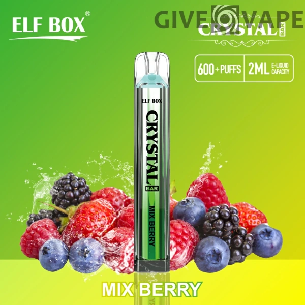 ELF BOX CRYSTAL BAR 600 Puffs 0% 2% 5% Nikotin wiederaufladbar Einweg-Vape Großkauf im Großhandel - GiveVape - 8
