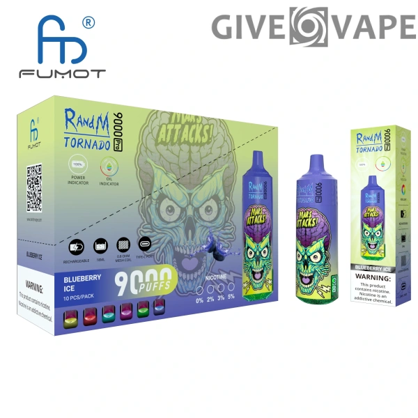 RandM Tornado 9000 PRO Puffs 0% 2% 3% 5% Nikotinarm, Großpackung, wiederaufladbarer Einweg-Vaporizer im Großhandel kaufen – GiveVape – 8