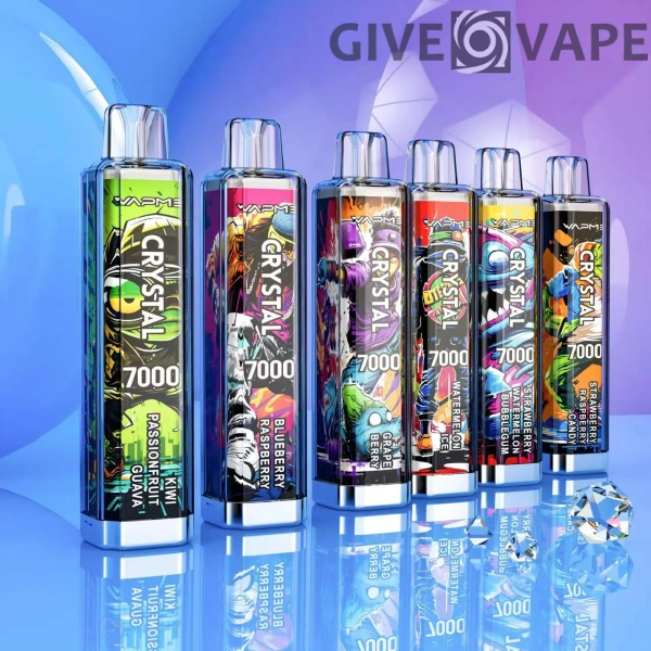 Vapme Crystal 7000 Puffs 2% 5% Nikotin wiederaufladbare Einweg-Vapes Großkauf Großhandel - GiveVape - 1