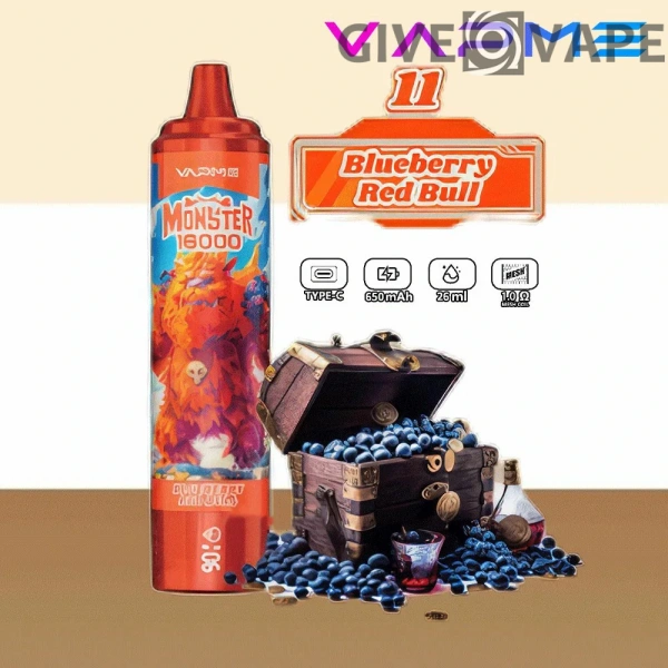 Vapme Monster 16000 Puffs 2% 5% Nikotin wiederaufladbare Einweg-Vapes Großkauf Großhandel - GiveVape - 4