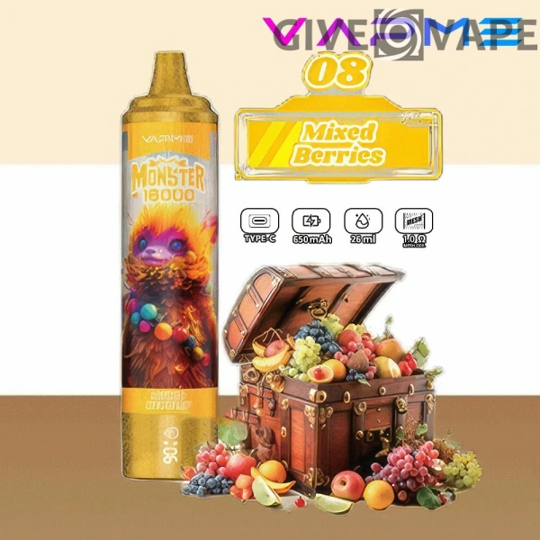 Vapme Monster 16000 Puffs 2% 5% Nikotin wiederaufladbare Einweg-Vapes Großkauf Großhandel - GiveVape - 12