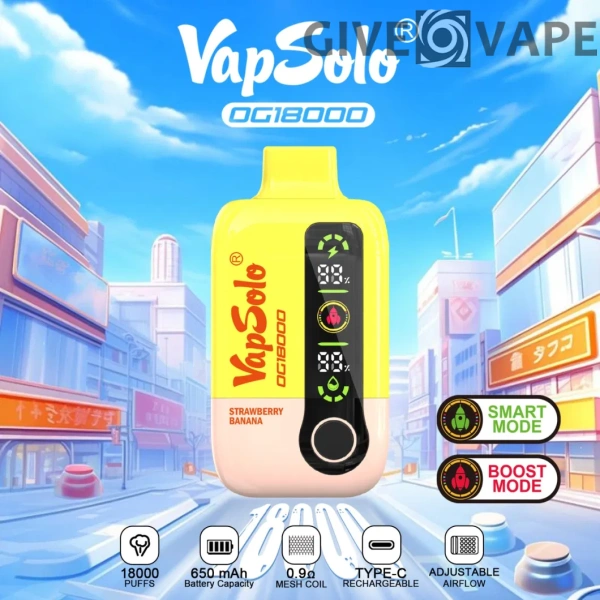 Vapsolo DG 18000 Puffs 2% 5% Nikotinarm, wiederaufladbar, Einweg-Vapes, Pen, Großpackung, Großhandel kaufen – GiveVape – 3