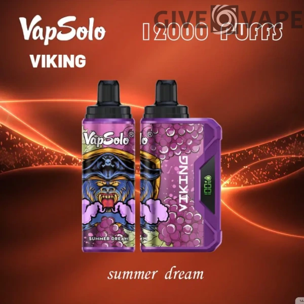 VapSolo Viking 12000 Puffs 2% 5% Nikotinarm, wiederaufladbar, Einweg-Vapes, Pen, Großpackung, Großhandel kaufen – GiveVape – 2