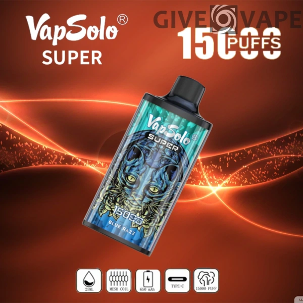 Vapsolo Super 15000 Puffs 2% 5% Niedriger Nikotingehalt Großpackung Kaufen Sie wiederaufladbare Einweg-Vapes-Stifte im Großhandel - GiveVape - 3