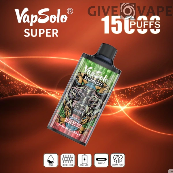 Vapsolo Super 15000 Puffs 2% 5% Nikotinarm Großpackung Kaufen Sie wiederaufladbare Einweg-Vapes-Stifte im Großhandel - GiveVape - 12