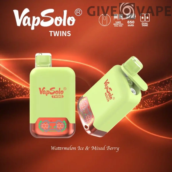 VapSolo Twins 20000 Puffs 2% 5% Low Nicotine Rechargeable Disposable Vapes Pen Bulk Buy Wholesale - GiveVape - 5