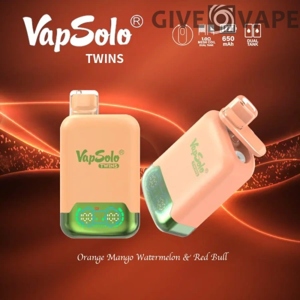 VapSolo Twins 20000 Puffs 2% 5% Low Nicotine Rechargeable Disposable Vapes Pen Bulk Buy Wholesale - GiveVape - 9