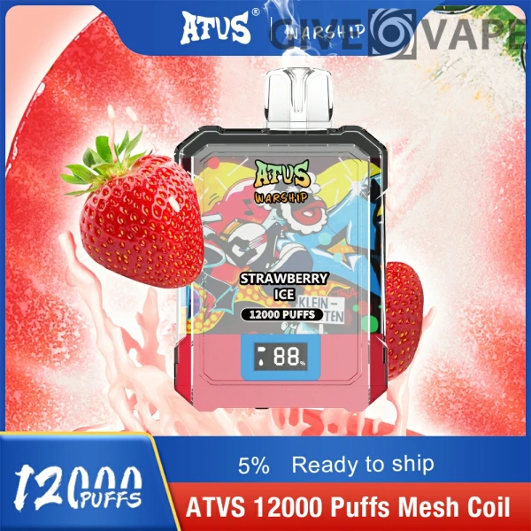 Atvs Warship 12000 Puffs 5% Nikotinarm, wiederaufladbar, Einweg-Vapes, Pen, Großpackung, Großhandel kaufen – GiveVape – 12