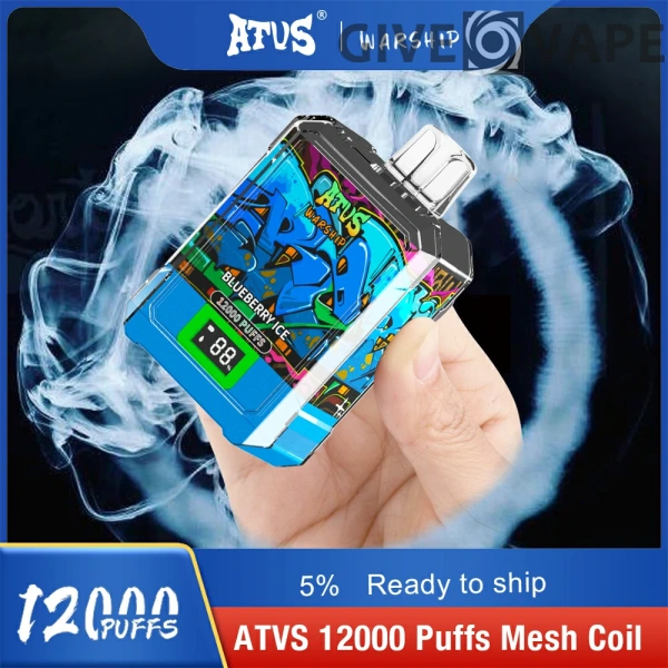 Atvs Warship 12000 Puffs 5% Nikotinarm, wiederaufladbar, Einweg-Vapes, Pen, Großpackung, Großhandel kaufen – GiveVape – 8