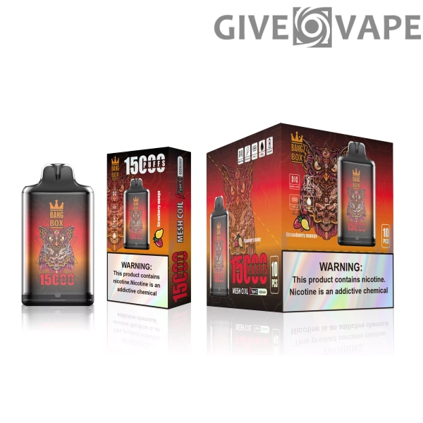 Bang Box S1 15000 Puffs 0% 2% 3% 5% Nikotinarm, wiederaufladbar, Einweg-Vapes, Pen, Großpackung, Großhandel kaufen – GiveVape – 12