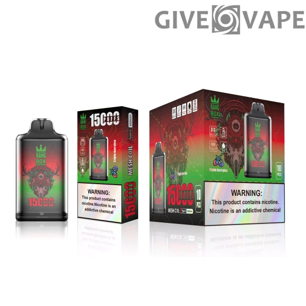 Bang Box S1 15000 Puffs 0% 2% 3% 5% Nikotinarm, wiederaufladbar, Einweg-Vapes, Pen, Großpackung, Großhandel kaufen – GiveVape – 9