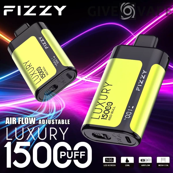 Fizzy Luxury 15000 Puffs 2% 5% Nikotinarm, wiederaufladbar, Einweg-Vapes, Pen, Großpackung, Großhandel kaufen – GiveVape – 4