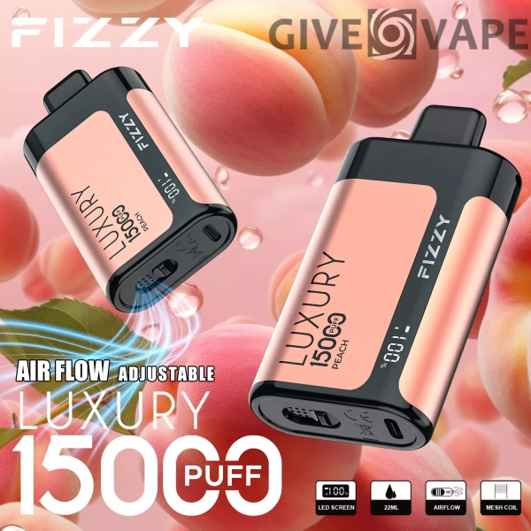 Fizzy Luxury 15000 Puffs 2% 5% Nikotinarm, wiederaufladbar, Einweg-Vapes, Pen, Großpackung, Großhandel kaufen – GiveVape – 7