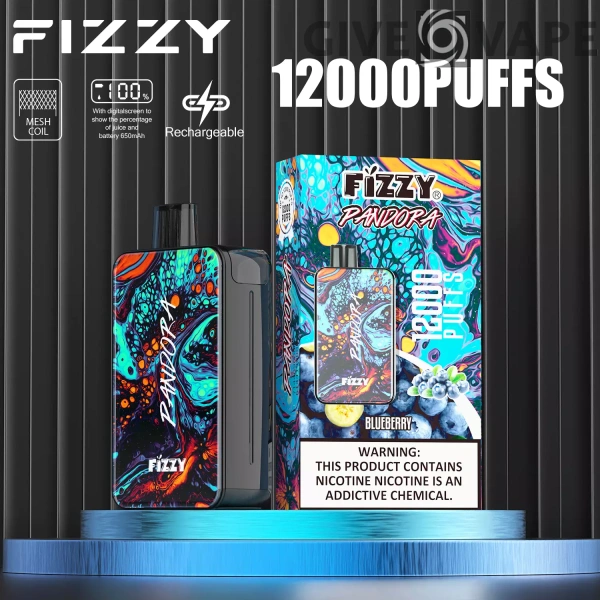 Fizzy Pandora 12000 Puffs 2% 5% Nikotinarm, wiederaufladbar, Einweg-Vapes, Pen, Großpackung, Großhandel kaufen – GiveVape – 3