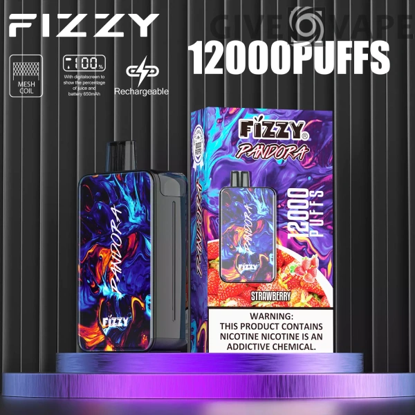 Fizzy Pandora 12000 Puffs 2% 5% Nikotinarm, wiederaufladbar, Einweg-Vapes, Pen, Großpackung, Großhandel kaufen – GiveVape – 2