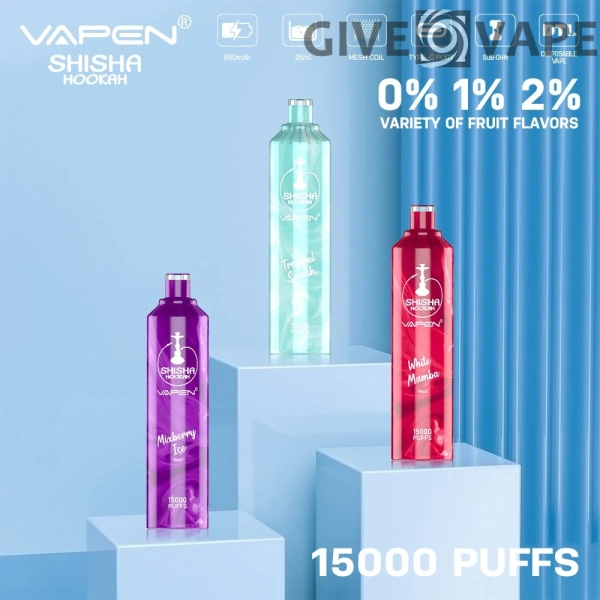 VAPEN Shisha Hookah 15000 Züge 0% 2% Nikotinarm, wiederaufladbar, Einweg-Vapes, Pen, Großpackung, Großhandel kaufen – GiveVape – 1