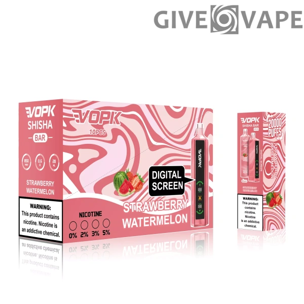 VOPK Shisha Bar 20000 Puffs 0% 2% 3% 5% Nízkonikotinové dobíjecí jednorázové vapes Pen Hromadně Koupit velkoobchod – GiveVape – 4