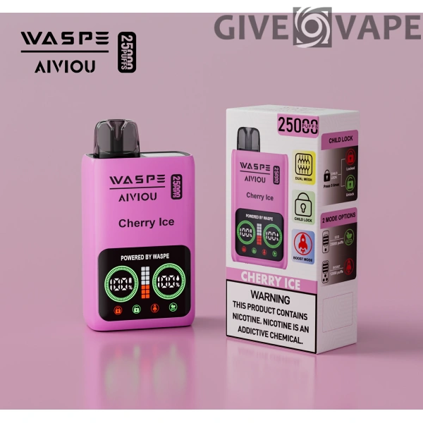 WASPE 25000 PUFFS Dual Mesh Box 0% 2% 5% Display a LED a basso contenuto di nicotina Penna per vaporizzatori usa e getta ricaricabile all'ingrosso Acquista all'ingrosso - GiveVape - 5