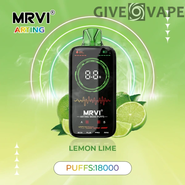 MRVI Arting 18000 Puffs Dual Mesh Vollbild-Display 2% 5% Nikotinarm, wiederaufladbar, Einweg-Vapes, Pen, Großpackung, Großhandel kaufen – GiveVape – 4