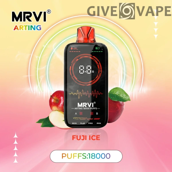 MRVI Arting 18000 Puffs Dual Mesh Vollbild-Display 2% 5% Nikotinarm, wiederaufladbar, Einweg-Vapes, Pen, Großpackung, Großhandel kaufen – GiveVape – 3