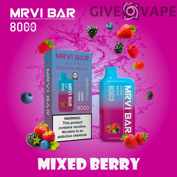 MRVI Bar Mr8000 Puffs 2% 3% 5% Nikotinarm, wiederaufladbar, Einweg-Vapes, Pen, Großpackung, Großhandel kaufen – GiveVape – 6