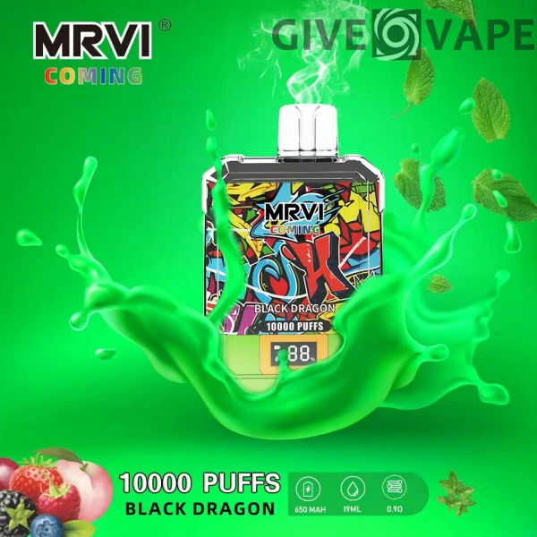 MRVI Coming 10000 Puffs Digital Screen 2% 3% 5% Low Nicotine Wiederaufladbare Einweg-Vapes Pen Bulk Buy Wholesale - GiveVape - 3