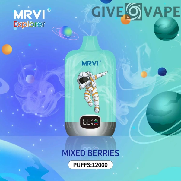 MRVI Explorer 12000 Puffs Digitaler Bildschirm 2% 3% 5% Nikotinarm, wiederaufladbar, Einweg-Vapes, Pen, Großpackung, Großhandel kaufen – GiveVape – 4