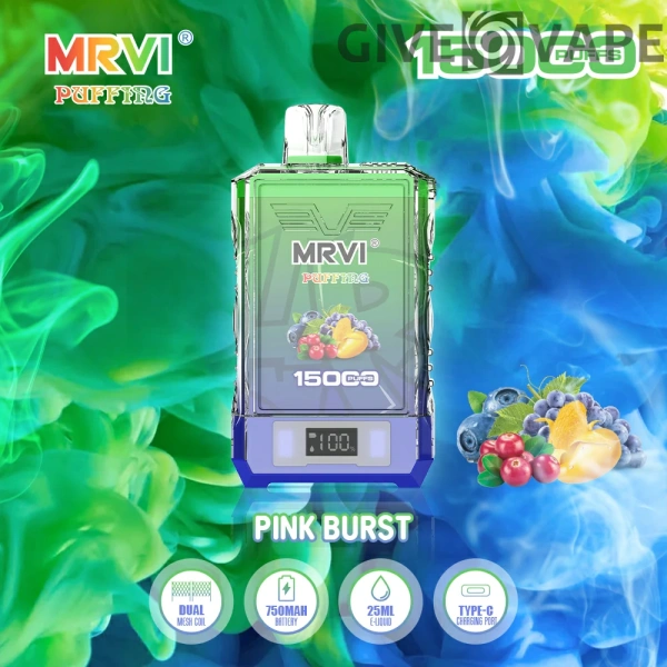MRVI Puffing 15000 Puffs Dual Mesh Digital Screen 2% 5% Nikotinarm, wiederaufladbar, Einweg-Vapes, Stift, Großpackung, Großhandel kaufen – GiveVape – 11