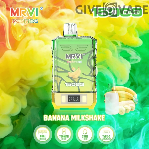 MRVI Puffing 15000 Puffs Dual Mesh Digital Screen 2% 5% Nikotinarm, wiederaufladbar, Einweg-Vapes, Pen, Großpackung, Großhandel kaufen – GiveVape – 3