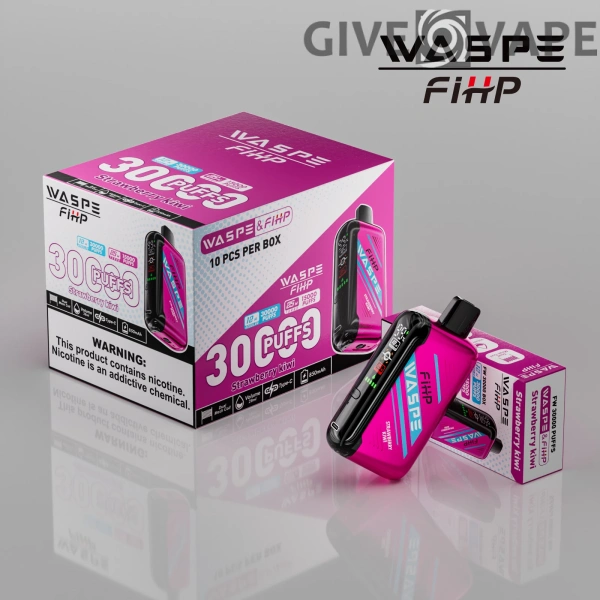WASPE FIHP 30000 Puffs Dual Mesh 0% 2% 5% LED-Anzeige Nikotinarm, wiederaufladbar, Einweg-Vapes, Pen, Großpackung, Großhandel kaufen – GiveVape – 10