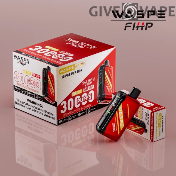 WASPE FIHP 30000 Puffs Dual Mesh 0% 2% 5% LED-Anzeige Nikotinarm, wiederaufladbar, Einweg-Vapes, Pen, Großpackung, Großhandel kaufen – GiveVape – 9