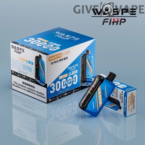 WASPE FIHP 30000 Puffs Dual Mesh 0% 2% 5% LED-Anzeige Nikotinarm, wiederaufladbar, Einweg-Vapes, Pen, Großpackung, Großhandel kaufen – GiveVape – 14