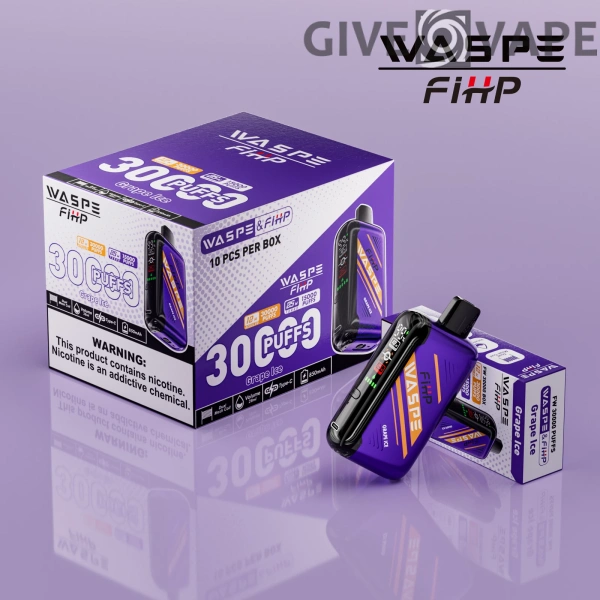 WASPE FIHP 30000 Puffs Dual Mesh 0% 2% 5% LED-Anzeige Nikotinarm, wiederaufladbar, Einweg-Vapes, Pen, Großpackung, Großhandel kaufen – GiveVape – 4