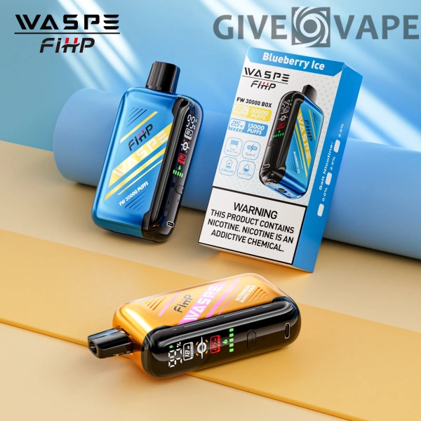 WASPE FIHP 30000 Puffs Dual Mesh 0% 2% 5% LED-Anzeige Nikotinarm, wiederaufladbar, Einweg-Vapes, Pen, Großpackung, Großhandel kaufen – GiveVape – 1