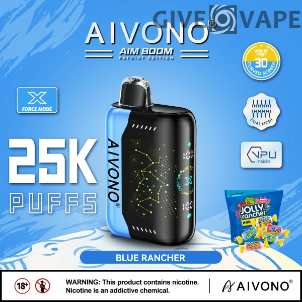 AIVONO AIM BOOM 25000 Puffs Dual Mesh Digital Screen 0% 2% 3% 5% Nikotinarm, wiederaufladbar, Einweg-Vapes, Pen, Großpackung, Großhandel kaufen – GiveVape – 8