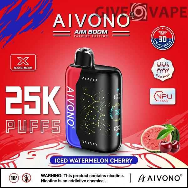 AIVONO AIM BOOM 25000 Puffs Dual Mesh Digital Screen 0% 2% 3% 5% Nikotinarm, wiederaufladbar, Einweg-Vapes, Pen, Großpackung, Großhandel kaufen – GiveVape – 2