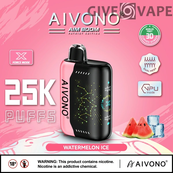 AIVONO AIM BOOM 25000 Puffs Dual Mesh Digital Screen 0% 2% 3% 5% Nikotinarm, wiederaufladbar, Einweg-Vapes, Pen, Großpackung, Großhandel kaufen – GiveVape – 4