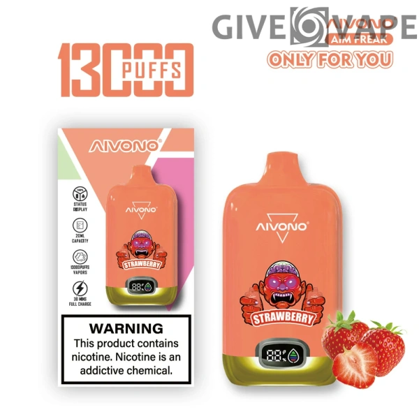 AIVONO AIM FREAK 13000 Puffs Digitaler Bildschirm 0% 2% 3% 5% Nikotinarm, wiederaufladbar, Einweg-Vapes, Pen, Großpackung, Großhandel kaufen – GiveVape – 8