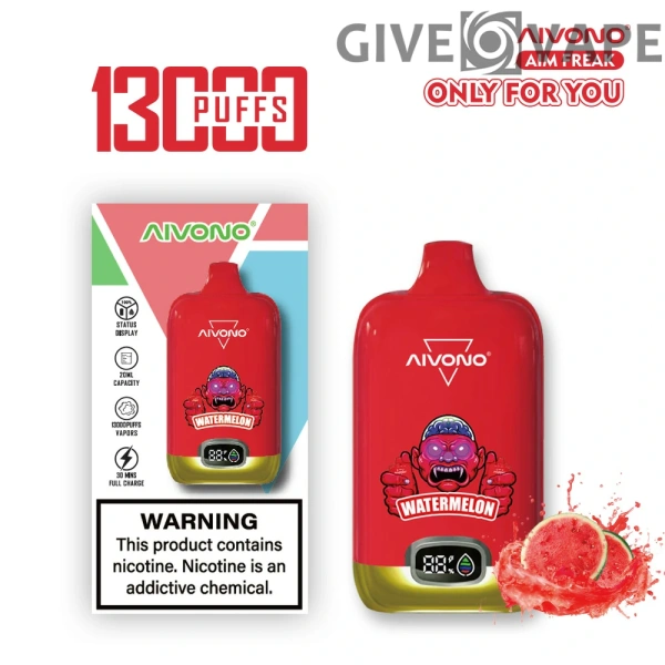 AIVONO AIM FREAK 13000 Puffs Digitaler Bildschirm 0% 2% 3% 5% Nikotinarm, wiederaufladbar, Einweg-Vapes, Pen, Großpackung, Großhandel kaufen – GiveVape – 2