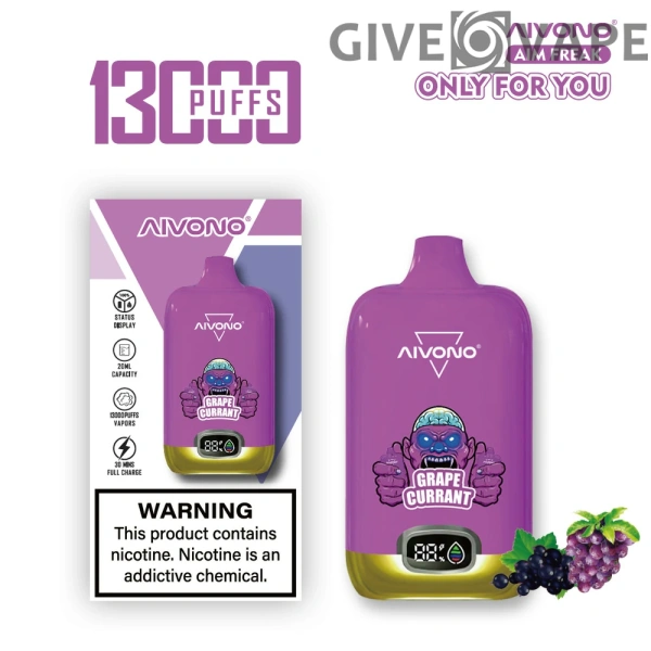 AIVONO AIM FREAK 13000 Puffs Digitaler Bildschirm 0% 2% 3% 5% Nikotinarm, wiederaufladbar, Einweg-Vapes, Pen, Großpackung, Großhandel kaufen – GiveVape – 6