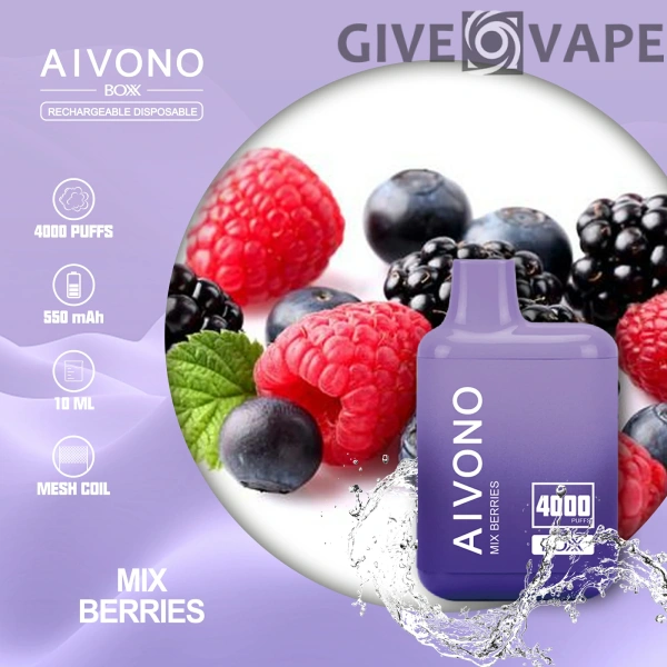 AIVONO AIM BOXX 4000 Puffs 0% 2% 5% Nikotinarm, wiederaufladbar, Einweg-Vapes, Pen, Großpackung, Großhandel kaufen – GiveVape – 12