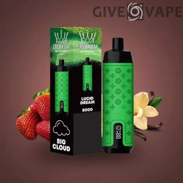 Al Fakher Crown Bar Pro 8000 Puffs LED-Display mit niedrigem Nikotingehalt, wiederaufladbare Einweg-Vapes, Stifte, Massenkauf im Großhandel – europäischer Lagerbestand – GiveVape – 5