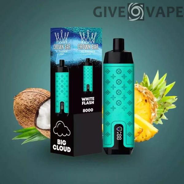 Al Fakher Crown Bar Pro 8000 Puffs LED-Display mit niedrigem Nikotingehalt, wiederaufladbare Einweg-Vapes, Stifte, Massenkauf im Großhandel – europäischer Lagerbestand – GiveVape – 3